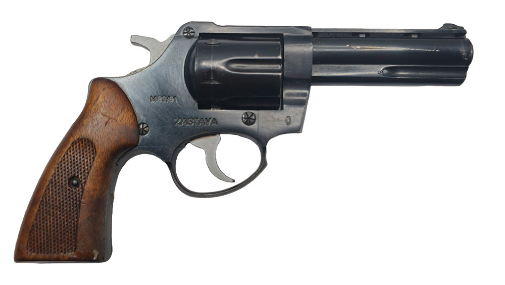 Zastava M83 Revolvers, .357 Magnum, 6 Shot Cylinder, 4" Barrel, Nickel & Blued Finish, Various Grips.  Surplus Good Condition