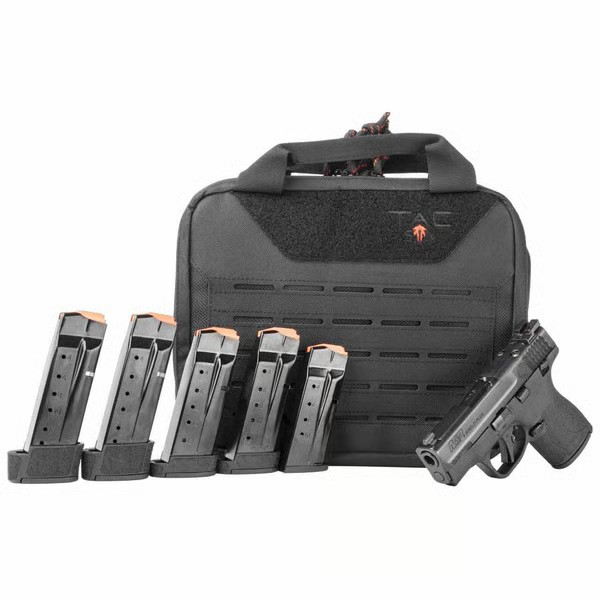 Smith & Wesson M&P9 Shield Plus, Optic Ready, 9MM Semi-Auto Pistol, 3.1" Barrel, Night Sights, 5 Magazines( 1-10rd, 2-13rd, 2-15rd), w/ Thumb Safety - 14455