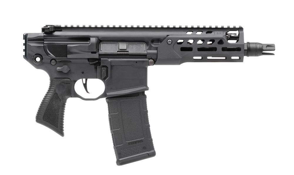 Sig Sauer MCX Rattler LT Semi-Automatic .300 Blackout Pistol, 6.75" Barrel, Ambidextrous Controls, 30+1 Capacity, No Brace - PMCX-300B-6B-LT