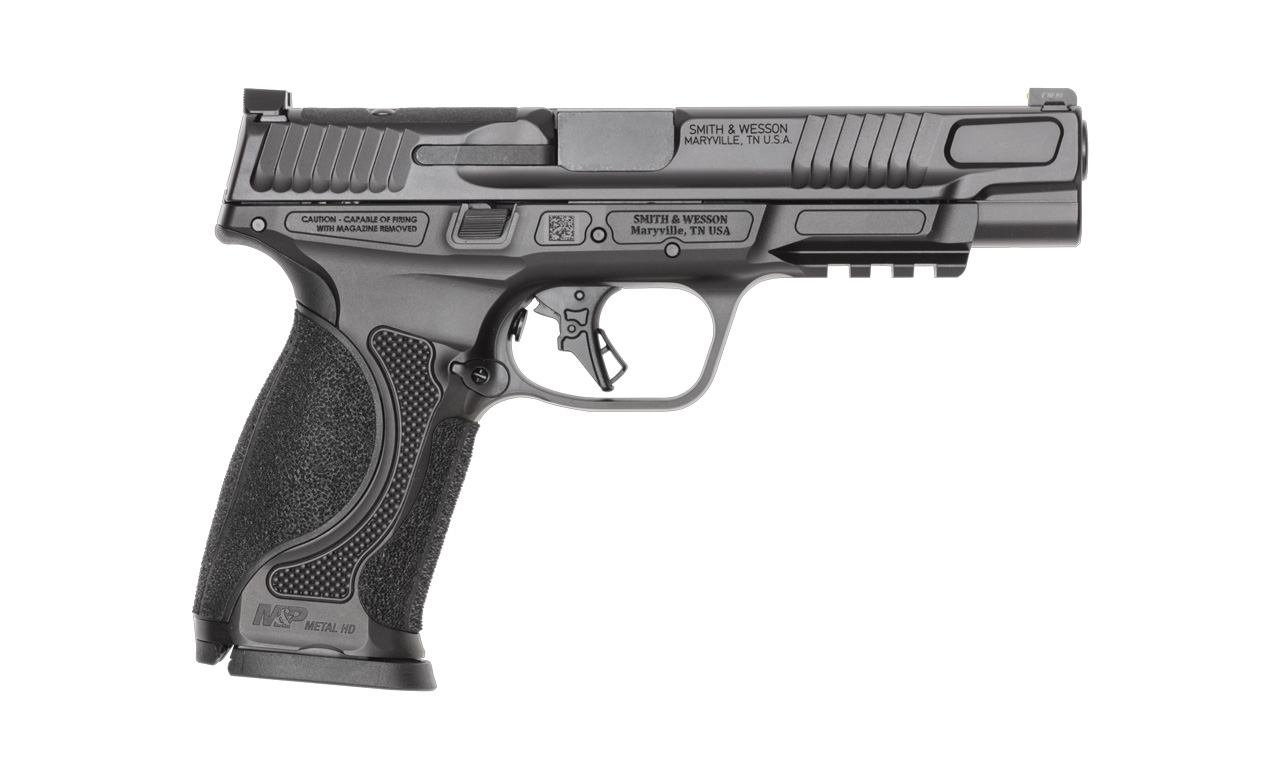 Smith & Wesson M&P 2.0 Metal HD 9mm 5" Barrel 17rd Semi-Auto Pistol W/ Night Sights, Optics Ready, Steel Frame
