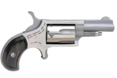 NAA Mini .22 WMR / .22 Magnum 1-5/8" Barrel 5rd Revolver, Black Pearlite Grips