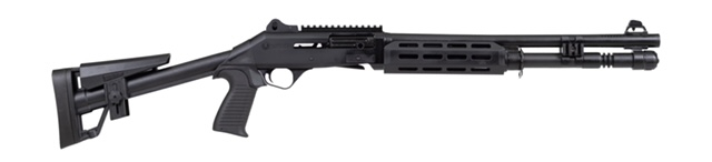 Panzer Arms M4 SPEED PRO Tactical Semi-Auto Shotgun 18.5" Ported Barrel 12GA 3" 5 Round -Fixed Skeleton Stock -MLOK Handguard -Black -PAM4CSBMFSS