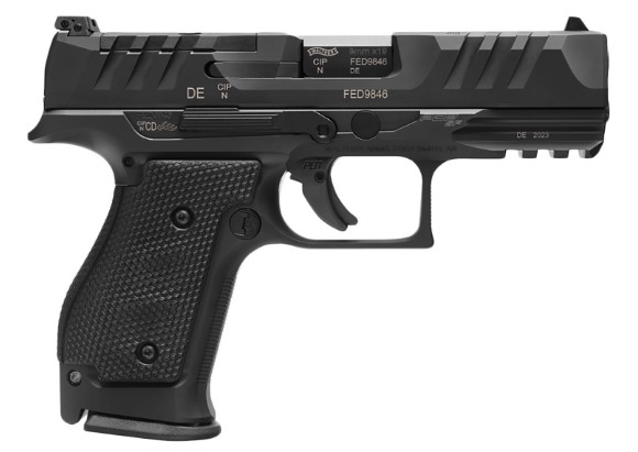 Walther PDP Steel Frame Compact 9mm 4" Barrel 15rd Semi-Auto Pistol, Performance Duty Trigger - Optics Ready