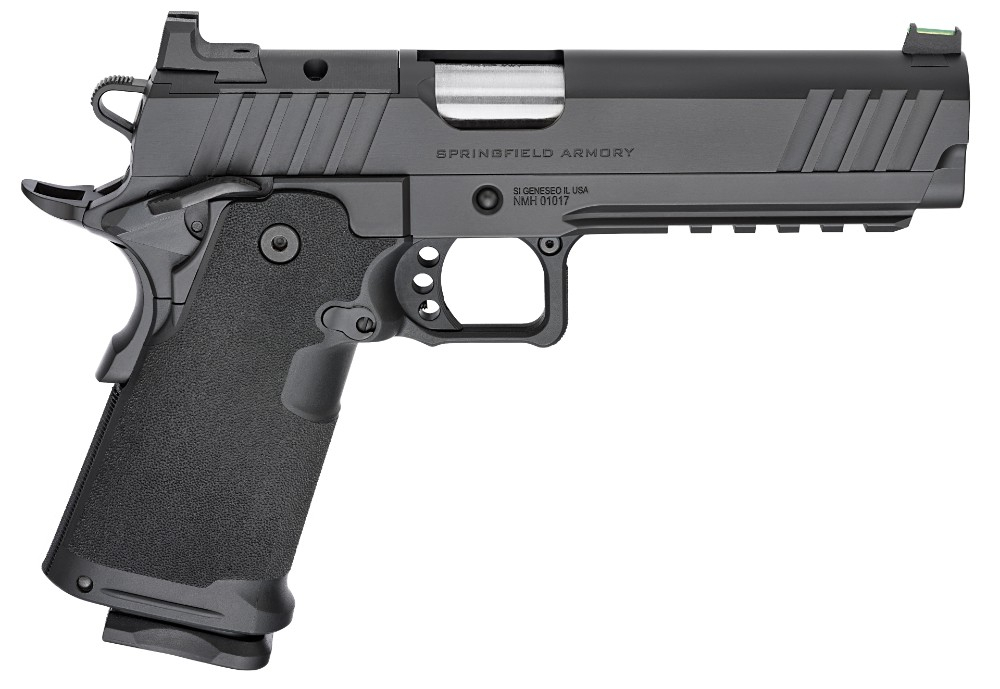 Springfield Prodigy 1911 9mm Pistol, Optic Ready, 5" Match SS Barrel, 1-17 + 1- 20 Rd Mag, Ambi Safety, Grip Safety, Fiber Optic Sight - PH9119AOS