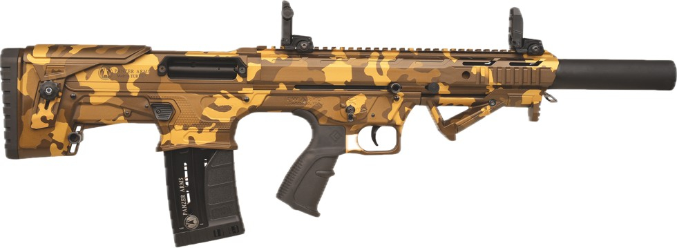 Panzer Arms BP12 G2 Semi-Automatic 12 Gauge Bullpup Shotgun - Rhodesian Camo Cerakote - BP12BSRC