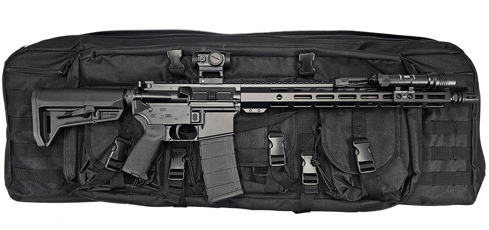 Shark Coast Tactical Midnight Semi-Auto 5.56 Nato AR-15 Rifle Package, 16" Barrel, Vortex Crossfire Optic, Streamlight ProTac Light, & Range Bag