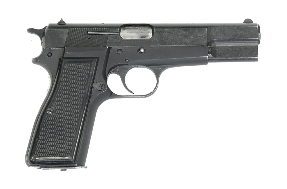 FN Herstal Belgian Browning Hi-Power Semi-Auto 9mm Pistol, Black, 1-13 Rd Mag, Used - NRA Surplus Various Finishes & Conditions HG5975/78