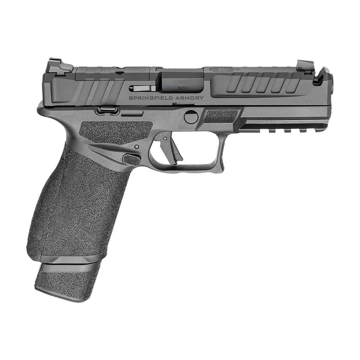 Springfield Armory Echelon 9mm Semi-Automatic Pistol, OR, U-Notch Sights, Modular, 4.5" Hammer Forged Bbl, 17 & 20 Round Magazine, Black - EC9459B-U-COMP