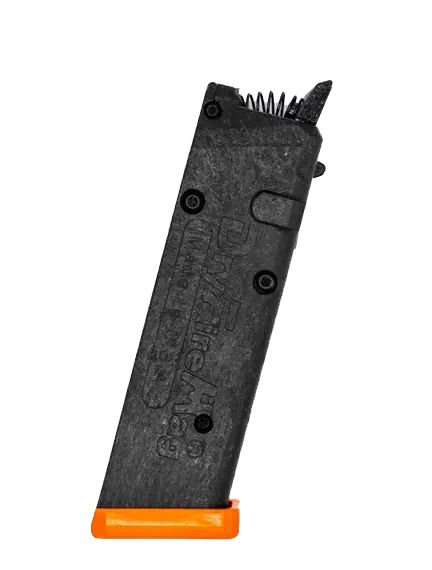 DryFireMag for Glock Double Stack 9mm/.40/.357/.45 G.A.P., Training Magazine, Blaze Orange Base Plate - D-G9-RET