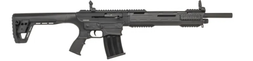 Tokarev - TAR 12P - Semi-Auto Shotgun - 18.5" Barrel - 12 Gauge - 5 Round Magazine - Folding Sights - Black - SDS - TAR12P