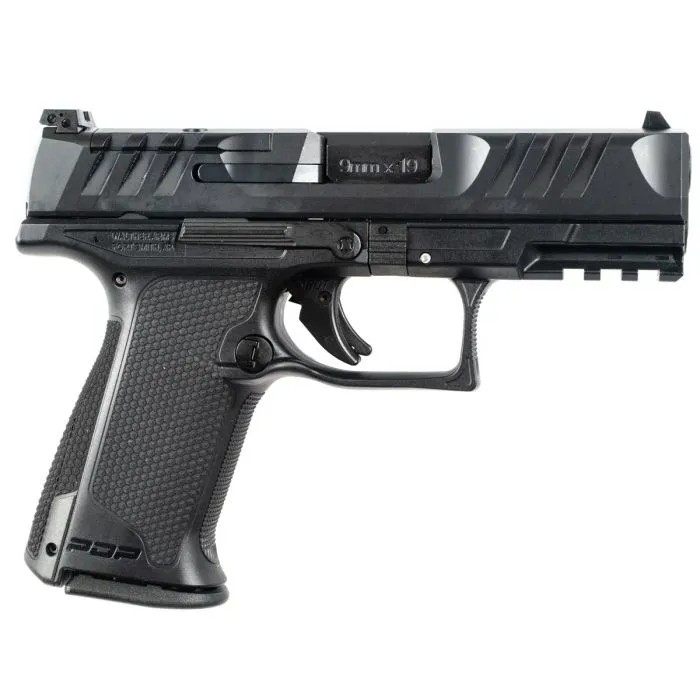 Walther 2842734 PDP F-Series 4" FS, Optic Ready, 15 Round Magazine, Adjustable Rear Sight, Black Polymer Frame