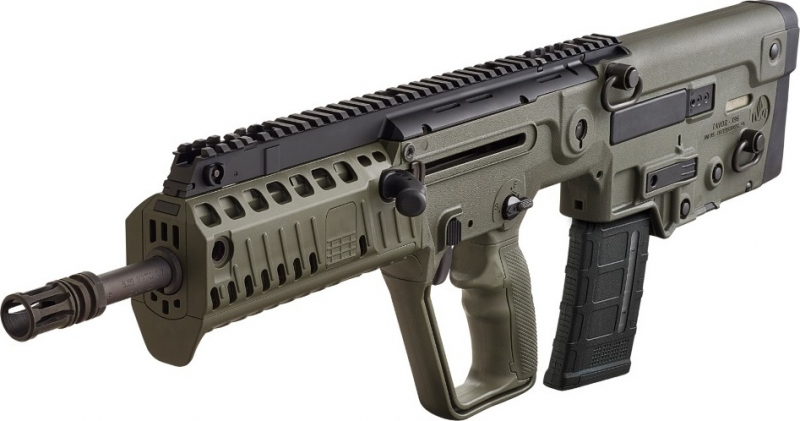 IWI Tavor X95 XG16 Flattop Carbine, 5.56 Caliber Bullpup Style Semi-Auto Rifle 30+1 OD Green
